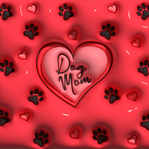 Vinil 3D dog mom