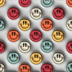 Vinil 3D happy face